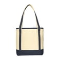 thumbnail image 3 of Port Authority Adult Female canvas Tote Nat/Navy One Size Fits All, 3 of 3