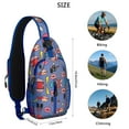 thumbnail image 5 of Refresh Watermelon Sling Backpack with Cute Tropical Fruit and Sunshine Design – Durable Polyester Crossbody Bag with Adjustable Strap, Anti-Theft Pocket, Mesh Side Storage, Perfect for Su, 5 of 5
