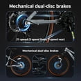 thumbnail image 6 of 26 inch Mountain Bike,21 Speed Lightweight Aluminum Frame Mountain Bicycle,Fits Men Women Teenagers Adult Disc Brake MTB Bicycles, 6 of 9