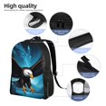 thumbnail image 5 of Easygd Night Sky Forest Bald Eagle Versatile and Stylish Backpack: Comfort, Storage, and Durability for College,Work, Travel, and Everyday Use, 5 of 8
