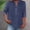 Navy, variant on Button Down T Shirts for Women Solid V-Neck 100% Cotton Short Sleeve Blouse Pockets Plus Size Casual Tees 2026 Summer Tops Blue S