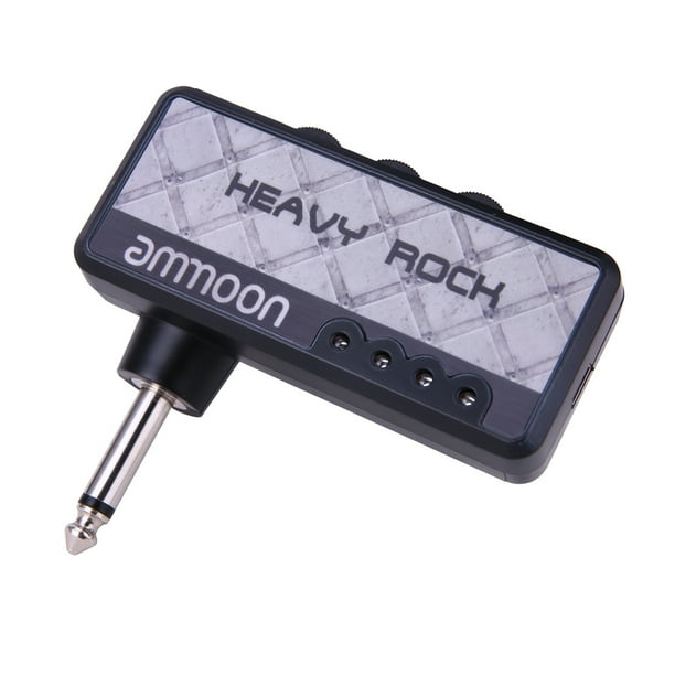 ammoon Electric Guitar Headphone Amplifier Amp 1/4 Inch Plug 3.5mm