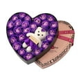 thumbnail image 2 of AURIGATE Romantic Roses Flower Gift Box with Cute Teddy Bear and Tag I Love You Heart-Shaped Artificial Rose Scented Bath Body Petal for Valentines Day,Mother's Day,Birthday Gift, 2 of 6
