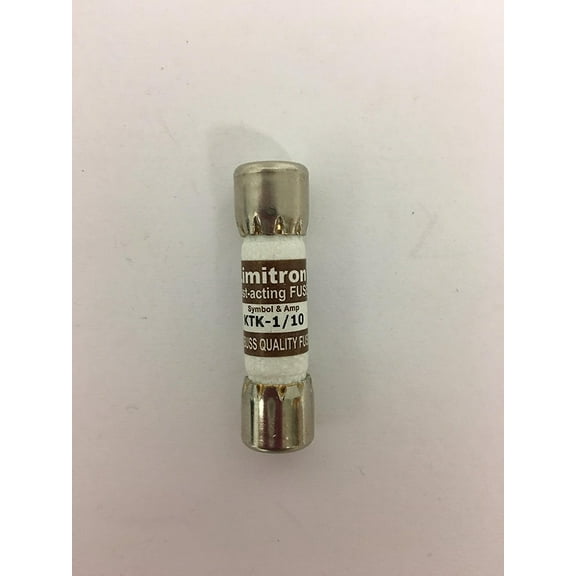Bussmann KTK-R-1⁄10 (KTK-R-1/10) 0.1 Amp 600V Fast-Acting Fuses