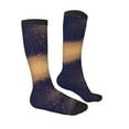thumbnail image 3 of Haiem Gold Black Glitter Socks, Funny Novelty Crazy Design Cotton Socks Sports Socks Knee High Socks For Men, Women,1Pairs - Gift For Working Friends, 3 of 9
