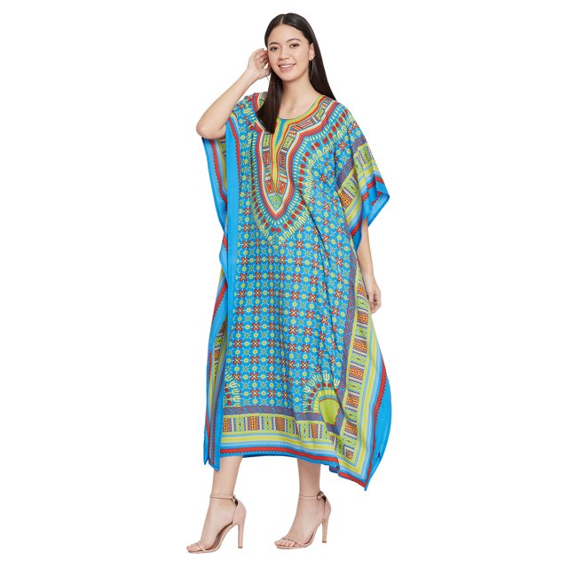 Caftans pour Femmes Longue Maxi Grande Taille Robe Caftans Manches 3/4 Robes pour Dames Filles en Ligne