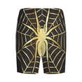 thumbnail image 2 of Lsque Gold Spider On The Web Mens Sleep Pajama Shorts,Short Pajama Pants, Cotton Ultra-Soft Knit-XX-Large, 2 of 9