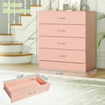 thumbnail image 6 of UBesGoo Pink Chest of Drawers Dresser Wood Organizer Cabinet, 4 Drawer Nightstand Side Table, Furniture for Bedroom, 6 of 18