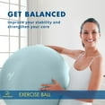 thumbnail image 4 of ProBody Pilates Ball Exercise Ball for Stability, Therapy Ball Workout Ball or Birthing Ball for Pregnancy (Mist, 65 cm), 4 of 8