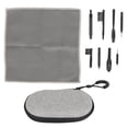 thumbnail image 2 of Limpiador de ayuda de sonido juego de cepillos de limpieza de amplificador de sonido portátil multifunción reutilizable profesional con caja de PU gris para uso diario ANGGREK Otros, 2 of 8