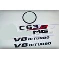 thumbnail image 2 of Conjunto de combinación de insignias de estrella trasera en negro brillante para MG V8 BITURBO C63S SEDAN, 2 of 3