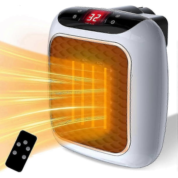 2025 Latest Model Household Fan Heater, 800w Plug-in Heater 2 Modes Ptc Ceramic