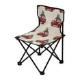 thumbnail image 2 of 600D Oxford Camping Chair Portable Foldable Chair Supports 220 lbs for Picnic, Fishing, Backpacking Red Truck with Presents, 2 of 8