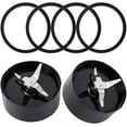 thumbnail image 1 of 2 Cross Blades With 4 Rubber Gaskets Replacement Parts Compatible With 250W Magic Bullet Blender, Juicer And Mixer(Model Mb1001), 1 of 7