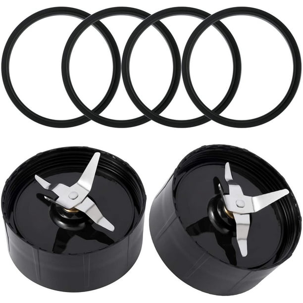 2 Cross Blades With 4 Rubber Gaskets Replacement Parts Compatible With 250w Magic Bullet Blender Juicer And Mixer Model Mb1001 Walmart Com Walmart Com