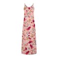 thumbnail image 5 of Pompotops Robes d'Été pour Femmes Décontractées Boho Imprimées à Bretelles Anneau Plage Longue Robe Maxi avec Poches, 5 of 5