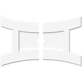 thumbnail image 1 of Ekena Millwork CMP36X24HN2-02000 2 in. ID x 7.75 in. Rectangle Haven Architectural Grade PVC Contemporary Ceiling Medallion - 2 Piece, 1 of 1