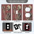 thumbnail image 5 of Switch Panel Switch Decoration 2.76x4.53x0.28 Inches Unused Outlet Cover Switch Plate Wall Plates Living Room Kitchen Bedroom Study Switches Skeletons and Beautiful Big Butterflies, 5 of 8