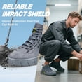 thumbnail image 3 of LAoutun Work Boots for Men Women Lightweight Steel Toe Boots Comfortable High Top Safety Shoes, 3 of 6