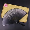 thumbnail image 5 of SgJHXb Handheld Paper Fan Set Chinese Ancient Style Decorative Room Living Room Dance Accessory Traditional Japanese Folding Fan With Polyester Fabric And Wooden Frame, 5 of 5