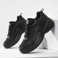 thumbnail image 3 of Men's Fashion Breathable Mesh Lace Up Sneakers Casual Trendy Round Toe Non Slip Outdoor Running Training Walking Shoes, 3 of 7