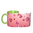 thumbnail image 4 of Crystal Falling Coffee Mug Fun Custom Ceramic Mugs 11oz Green, 4 of 5