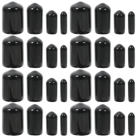 

400pcs Round Rubber End Caps Screws Cover Screw Protectors Rubber Bolt Caps