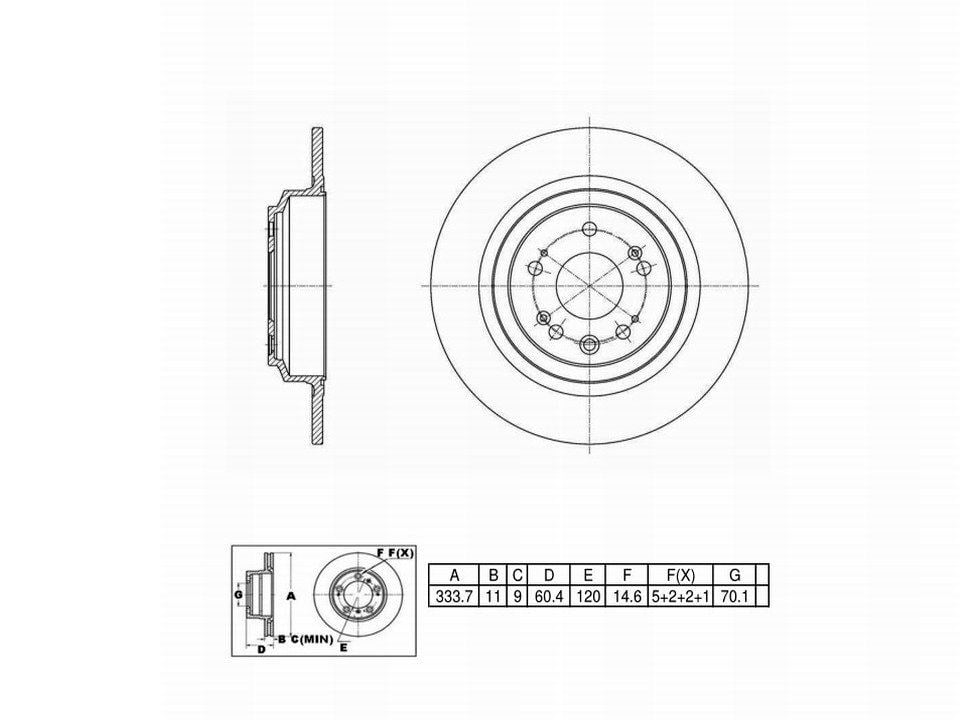 Winstop Brake Kits, Rear WSK709, Acura TL 2014-2009