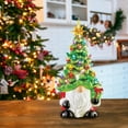 thumbnail image 2 of DIY Lighted Christmas Gnome Tree, Ceramic Lighted Gnome Christmas Tree,绿色, 2 of 2