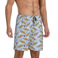 thumbnail image 2 of Gaeub Cute Sloth Printed Men's Short Pajama Pants, Lightweight Lounge & Sleep Bottoms Keep You Cool - Medium, 2 of 9
