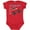 Red, variant on Inktastic Merry Christmas- Santa Drives a Monster Truck Boys or Girls Baby Bodysuit