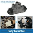 thumbnail image 7 of Unique Bargains Rear Right Brake Wheel Cylinder No.5340156B00 Drum Brake Cylinder for Suzuki Vitara 1988-1999 Iron,Rubber Gray Durable, 7 of 7