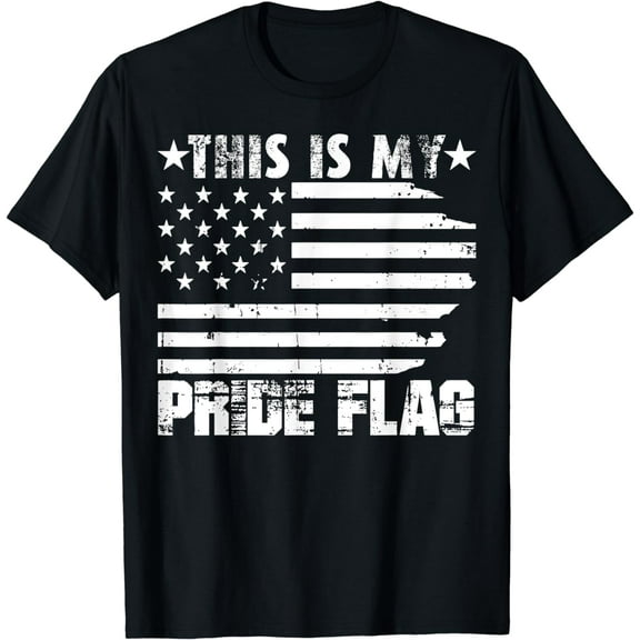 This Is My Pride Flag USA American 4th Of July Patriotic Day T-Shirt