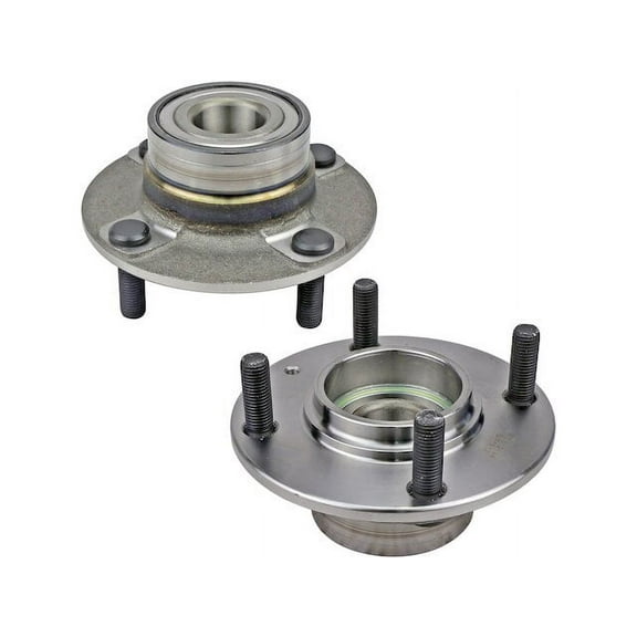 Rear Wheel Hub Assembly Set - Compatible with 2005 - 2009 Kia Spectra 2.0L 4-Cylinder 2006 2007 2008