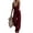Wine, variant on Tqcoqu Women's Jumpsuit V Neck Sleeveless Solid Front Button Down Retro Wide Leg Pant Jumpsuit,Black,Women's XS-XXL