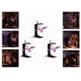 thumbnail image 2 of 3PC Hand Carved Iridescent Purple Dragon Hanging Bookend Light, Wrought Iron Weighted Book Holder Ambient Night Lamp, Fantasy Decor for Book Collectors & Dragon Fans, 2 of 8