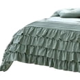 thumbnail image 4 of Tyler 8 Piece Ruffled King Size Comforter Set The Urban Port Green Gray, 4 of 5