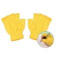 thumbnail image 3 of ZPAQI Fingerless Gloves Stretchy Knitted Thumb Hole Solid Short Hand Warmers 6 Pairs, 3 of 19