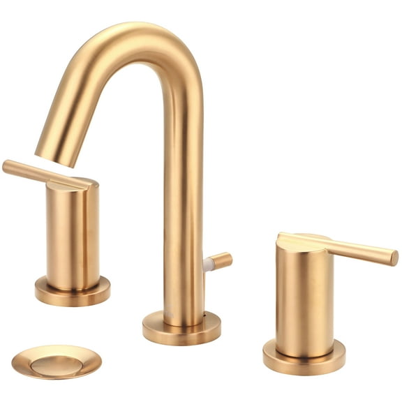 Olympia Faucets L-7422 I2v 1.2 GPM Widespread Bathroom Faucet - PVD Brushed Gold