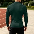 thumbnail image 2 of SUYIDA Men's Ice Silk Mesh Zip Top, Long Sleeve Breathable Athletic Tee, Quick Dry Comfortable Fit Shirt, 2 of 5