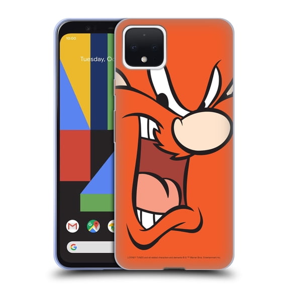 Head Case Designs Officially Licensed Looney Tunes Full Face Yosemite Sam Soft Gel Case Compatible with Google Pixel 4