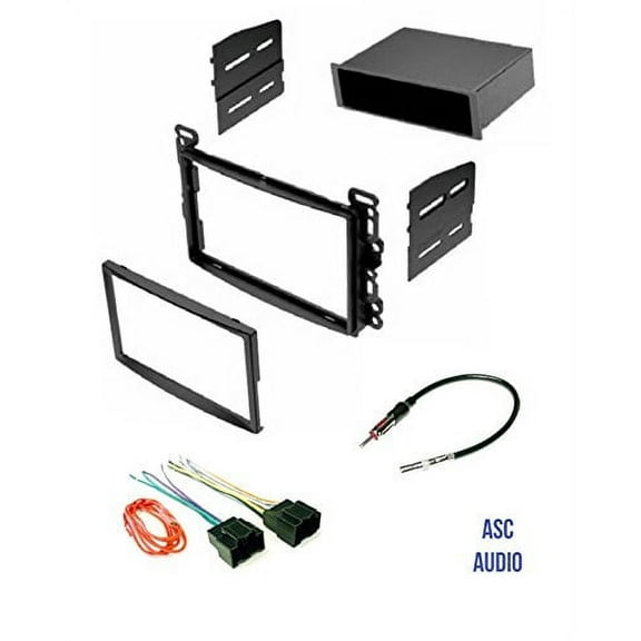 asc audio car stereo dash kit, wire harness, and antenna adapter for some chevrolet: 07-10 cobalt, 06-11 hhr, 08-12 malibu- pontiac: 07-10 g5, 06-09 solstice- saturn: 07-09 aura, 07-09 sky