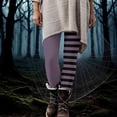 thumbnail image 2 of Dasayo Gold Women Leggings High Waist Slim-Leg Ultra Soft Jeggings Striped Soft Tights Trousers Pants for Women M, 2 of 9