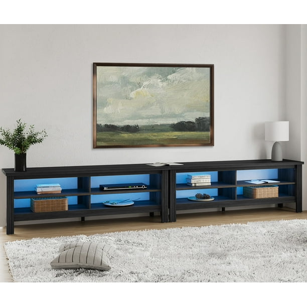 TV Stand for 100 inch TV Entertainment Center, LED TV Console Table for