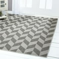 thumbnail image 3 of Nicole Miller New York Patio Country Calla Contemporary Herringbone Indoor/Outdoor Area Rug, Blue/Grey, 7'9"x10'2", 3 of 8