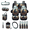 Black Horse Autumn Print, variant on Chririnla Auto Seat Covers Full Set, with Car Garbage Bag Side Mirror Protector Keychain Holder, Mushroom and Butterfly Pattern Hanging Car Seat Protector Kit