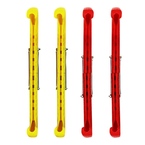 universal para patines de , ajustable para patines de , 2 pares, rojo y amarillo