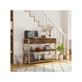 thumbnail image 1 of Ourlova 31.9Inch Console Table. Sofa Tables Narrow Entryway Table With Storage and Drawers. Behind Couch Table Industrial Hallway Table For Living Room Foyer Bedroom. Rustic Brown, 1 of 5