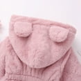 thumbnail image 5 of XBASW Baby Kids Girls Winter Warm Coat Toddler Faux Fur Wool Jacket with Ear Hood 1-8T, 5 of 9