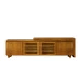 thumbnail image 3 of Tv Stand Mid-century Modern Style, 63" Extendable With Storage, Adjustable Panel For 60-69" Tvs, Living Room Bedroom Cabinet, Storage & Panel, 55"-75" Decor, 3 of 5